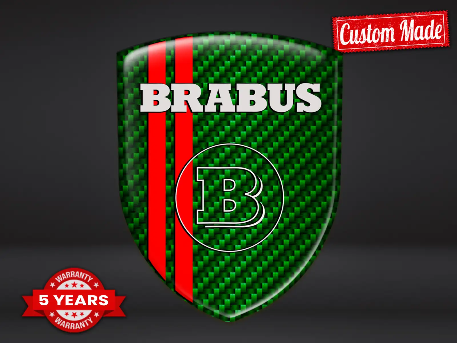 Brabus Bumper Sticker Printing Style Premium Customizable